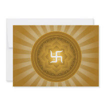 Spiritual Swastika Design Invite