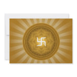 Spiritual Swastika Design invitations