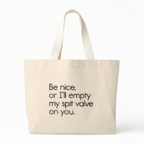 Spit Valve Tote Bags