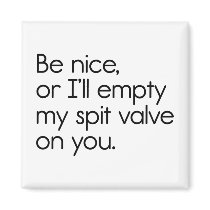 Spit Valve Refrigerator Magnet