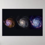 Spitzer-Hubble-Chandra Composite of M101 78x52 (72 posters