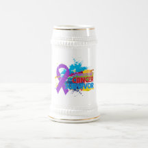 Splash of Colour - Pancreatic Cancer Survivor Coffee Mugs
