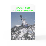 Splash Out Birthday Card
