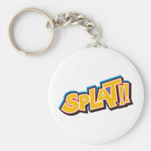 Splat Cartoon Bang Boom Key Chain
