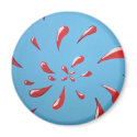 "Splat!" Round Magnet