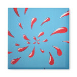 "Splat!" Square Magnet