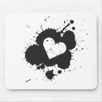 Splatter Heart 2 Mousepad