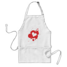 Splatter Heart Apron
