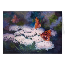 Splendour In The Meadow Butterfly Blank Card