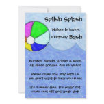 Splish Splash Bash Birthday Party Invite invitations