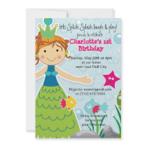 Splish Splash Fun Water fun Birthday Invitation