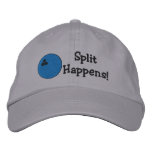 Split Happens Bowling Embroidered Hat embroidered hats