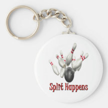 Split Happens Bowling Keychains