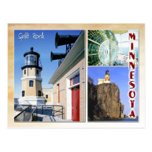 Split Rock Lighthouse, Minnesota (multiview) Postcard