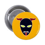 Split Tongue Demon Pinback Buttons