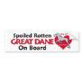 Spoiled Rotten Blue Dane UC Bumper Sticker