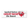 Spoiled Rotten Merle Dane UC Bumper Stickers