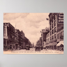 Spokane Washington Riverside Avenue Posters