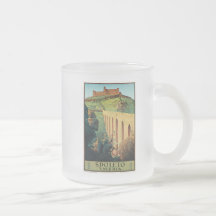 Spoleto Vmbria Vintage Travel Poster Coffee Mug