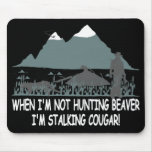 Spoof cougar hunter mousepads