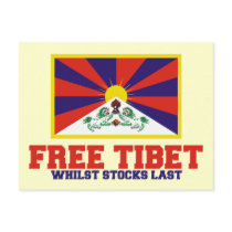 Spoof free Tibet Postcards