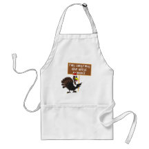 Spoof give peace a chance aprons