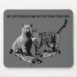 Spoof God Mousepads