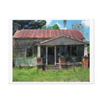 Spooky Abandonded Old House  Original Photograph Post Card