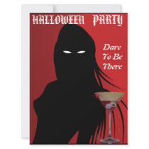 spooky adult halloween party invitation