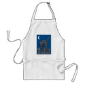 Spooky Black Cat aprons