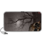 Spooky Cemetery Tombstones and Skull Photo Mashup Mp3 Speakers