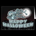 Spooky Ghost Halloween Card cards