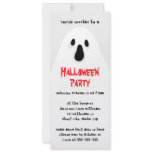 Spooky ghost Halloween party invitation