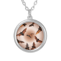 Spooky Halloween Fruit Bats (Flying foxes) Pendants