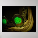 Spooky Halloween Pumpkin Hologram Specs Print