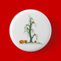 Spooky Halloween Trees buttons