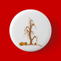 Spooky Halloween Trees buttons