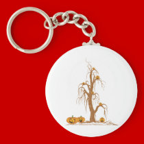 Spooky Halloween Trees keychains