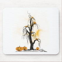 Spooky Halloween Trees mousepads