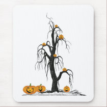 Spooky Halloween Trees mousepads