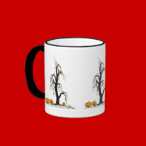 Spooky Halloween Trees mugs