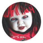 Spooky Haunted Doll Stickers