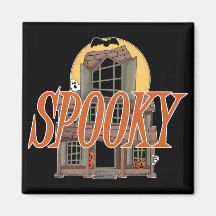 Spooky Haunted House Magnets