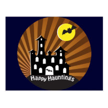Spooky Haunted House Postcards