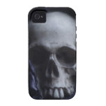 Spooky Human Skull Grim Black White Photography iPhone 4 Covers
