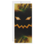 Spooky Jack O Lantern Face Blk Original Orange rack cards