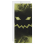 Spooky Jack O Lantern Face Blk Yellow rack cards