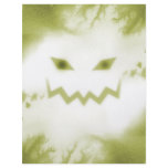 Spooky Jack O Lantern Face Wht Yellow Flyer Design