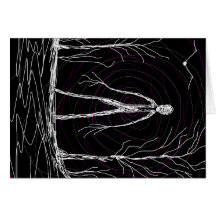 spooky man in woods cards