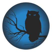 Spooky Owl Blue Moon